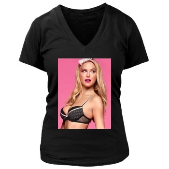 Bar Refaeli Women's Deep V-Neck TShirt