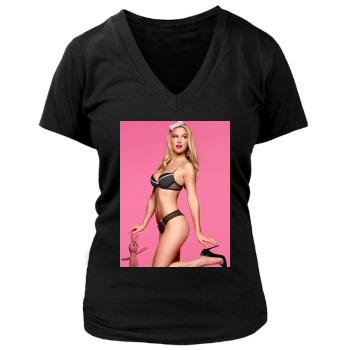 Bar Refaeli Women's Deep V-Neck TShirt