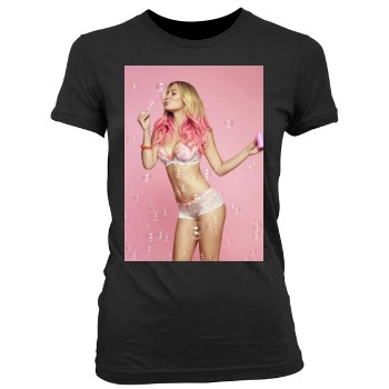 Bar Refaeli Women's Junior Cut Crewneck T-Shirt