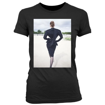 Barbara Palvin Women's Junior Cut Crewneck T-Shirt