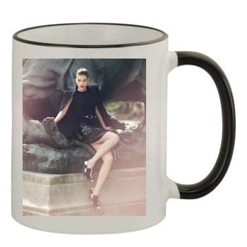 Barbara Palvin 11oz Colored Rim & Handle Mug