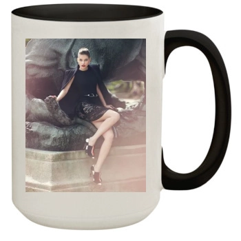 Barbara Palvin 15oz Colored Inner & Handle Mug