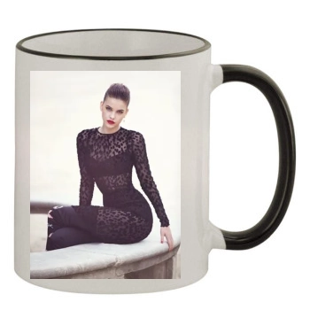 Barbara Palvin 11oz Colored Rim & Handle Mug