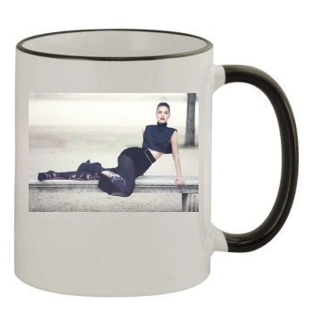 Barbara Palvin 11oz Colored Rim & Handle Mug