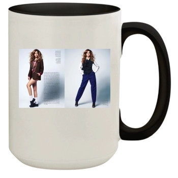 Barbara Palvin 15oz Colored Inner & Handle Mug