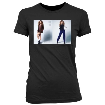 Barbara Palvin Women's Junior Cut Crewneck T-Shirt