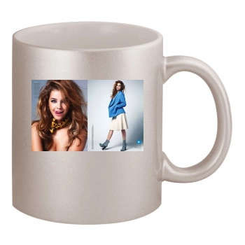 Barbara Palvin 11oz Metallic Silver Mug