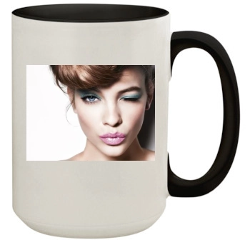 Barbara Palvin 15oz Colored Inner & Handle Mug