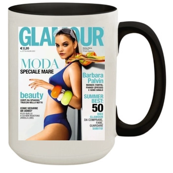 Barbara Palvin 15oz Colored Inner & Handle Mug