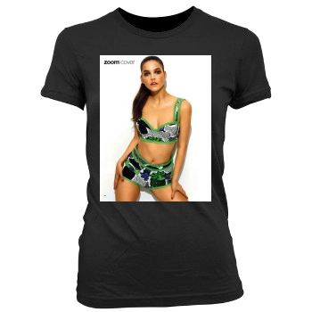 Barbara Palvin Women's Junior Cut Crewneck T-Shirt