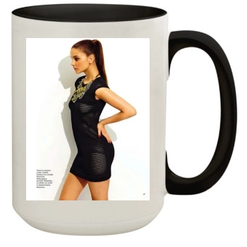 Barbara Palvin 15oz Colored Inner & Handle Mug