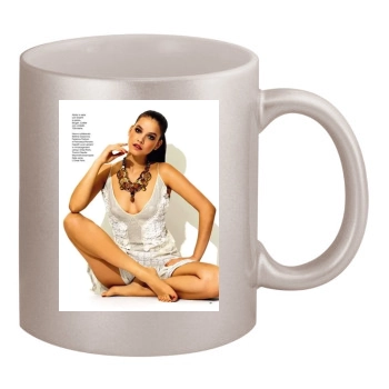 Barbara Palvin 11oz Metallic Silver Mug