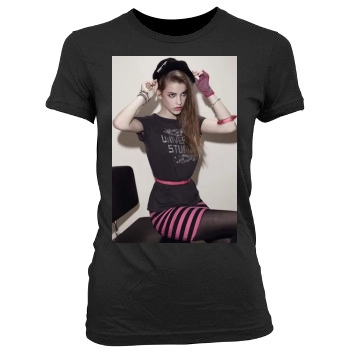 Barbara Palvin Women's Junior Cut Crewneck T-Shirt