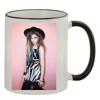 Barbara Palvin 11oz Colored Rim & Handle Mug