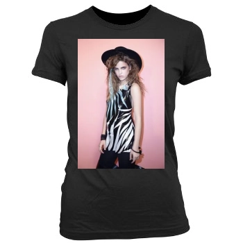 Barbara Palvin Women's Junior Cut Crewneck T-Shirt