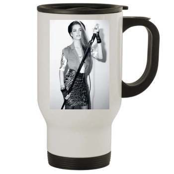 Barbara Palvin Stainless Steel Travel Mug