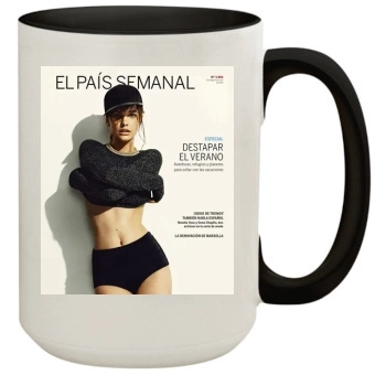 Barbara Palvin 15oz Colored Inner & Handle Mug