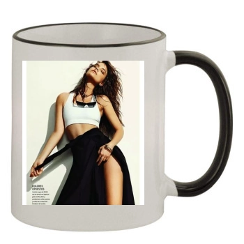 Barbara Palvin 11oz Colored Rim & Handle Mug