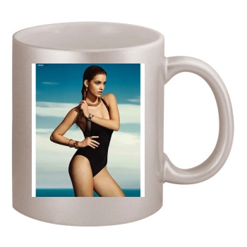 Barbara Palvin 11oz Metallic Silver Mug