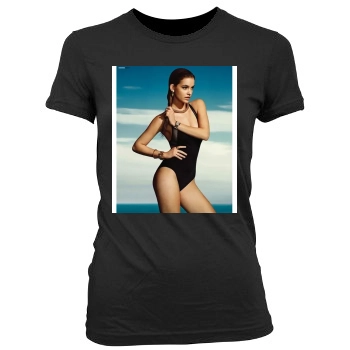 Barbara Palvin Women's Junior Cut Crewneck T-Shirt