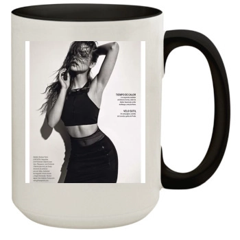 Barbara Palvin 15oz Colored Inner & Handle Mug