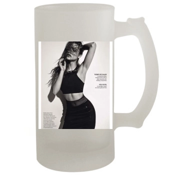 Barbara Palvin 16oz Frosted Beer Stein