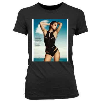 Barbara Palvin Women's Junior Cut Crewneck T-Shirt