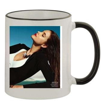 Barbara Palvin 11oz Colored Rim & Handle Mug