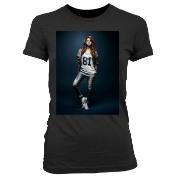 Barbara Palvin Women's Junior Cut Crewneck T-Shirt