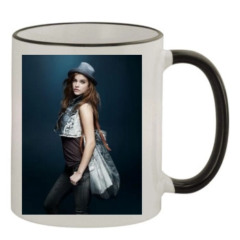 Barbara Palvin 11oz Colored Rim & Handle Mug