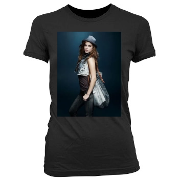 Barbara Palvin Women's Junior Cut Crewneck T-Shirt