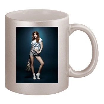 Barbara Palvin 11oz Metallic Silver Mug