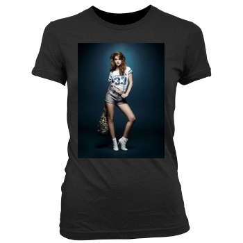 Barbara Palvin Women's Junior Cut Crewneck T-Shirt