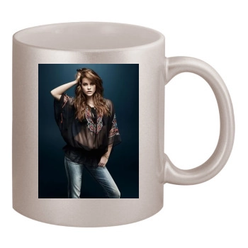 Barbara Palvin 11oz Metallic Silver Mug