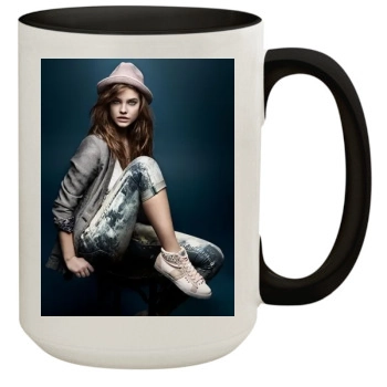 Barbara Palvin 15oz Colored Inner & Handle Mug