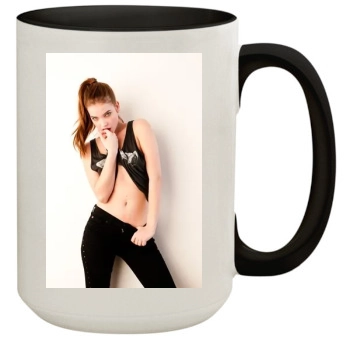 Barbara Palvin 15oz Colored Inner & Handle Mug