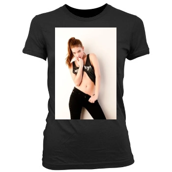 Barbara Palvin Women's Junior Cut Crewneck T-Shirt