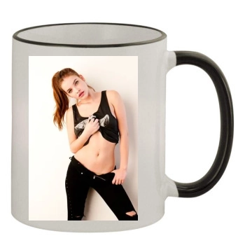 Barbara Palvin 11oz Colored Rim & Handle Mug