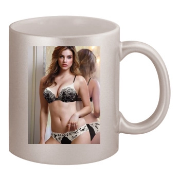 Barbara Palvin 11oz Metallic Silver Mug