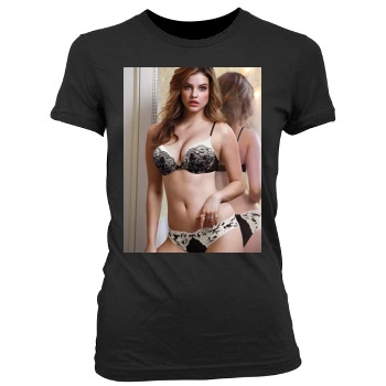 Barbara Palvin Women's Junior Cut Crewneck T-Shirt