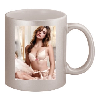 Barbara Palvin 11oz Metallic Silver Mug