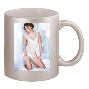 Barbara Palvin 11oz Metallic Silver Mug