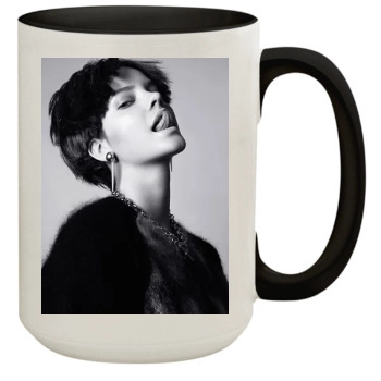 Barbara Palvin 15oz Colored Inner & Handle Mug