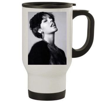 Barbara Palvin Stainless Steel Travel Mug