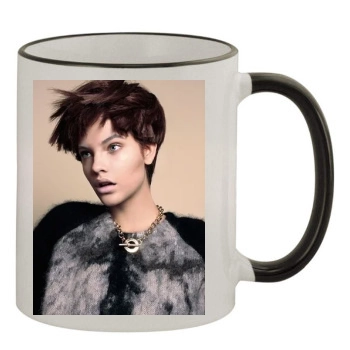 Barbara Palvin 11oz Colored Rim & Handle Mug