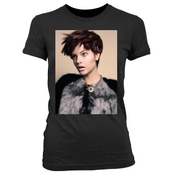 Barbara Palvin Women's Junior Cut Crewneck T-Shirt