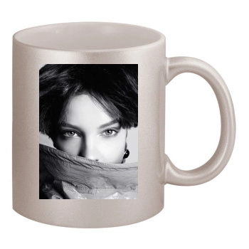 Barbara Palvin 11oz Metallic Silver Mug