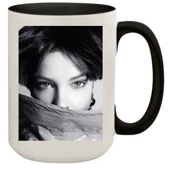 Barbara Palvin 15oz Colored Inner & Handle Mug