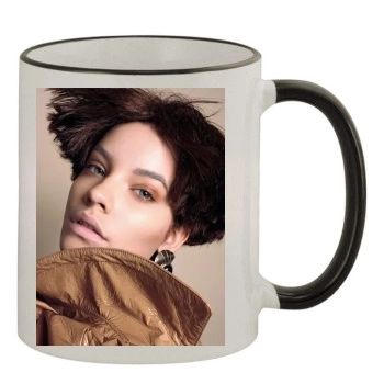 Barbara Palvin 11oz Colored Rim & Handle Mug