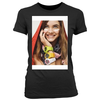 Barbara Palvin Women's Junior Cut Crewneck T-Shirt